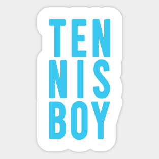 tennis boy blue Sticker